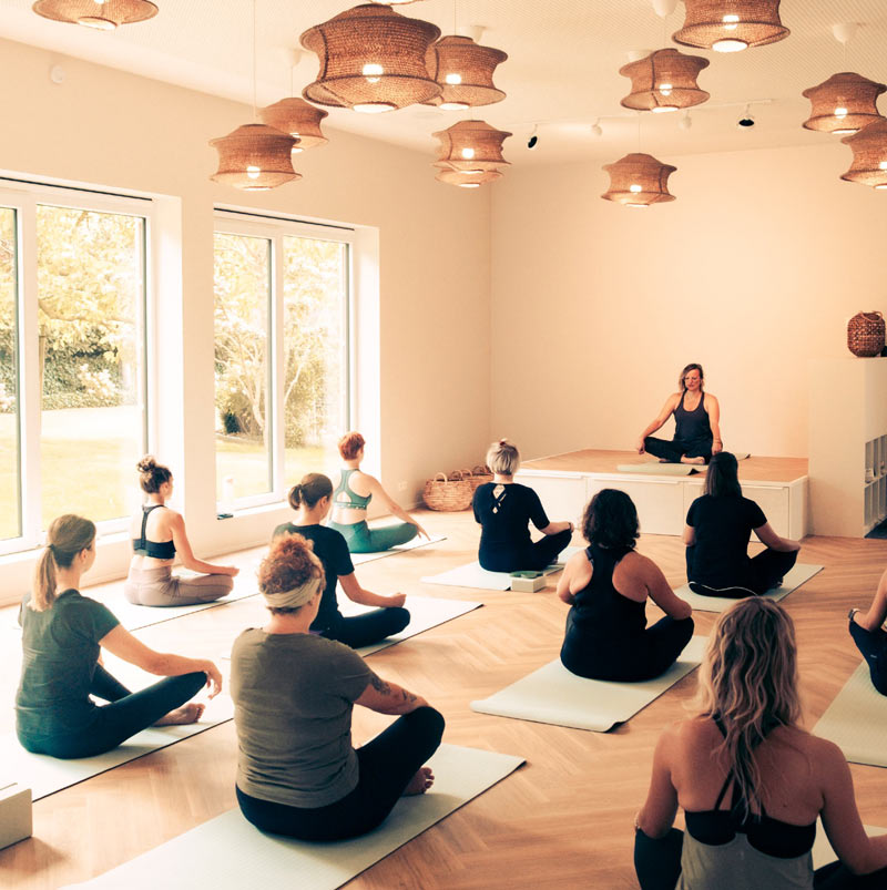 groupe qui fait du yoga